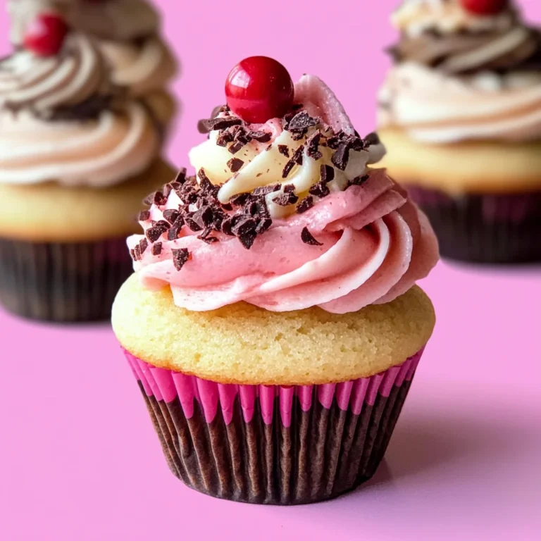 Neapolitan Ice Cream Cupcakes