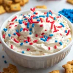 Red, White and Blue Funfetti Dip
