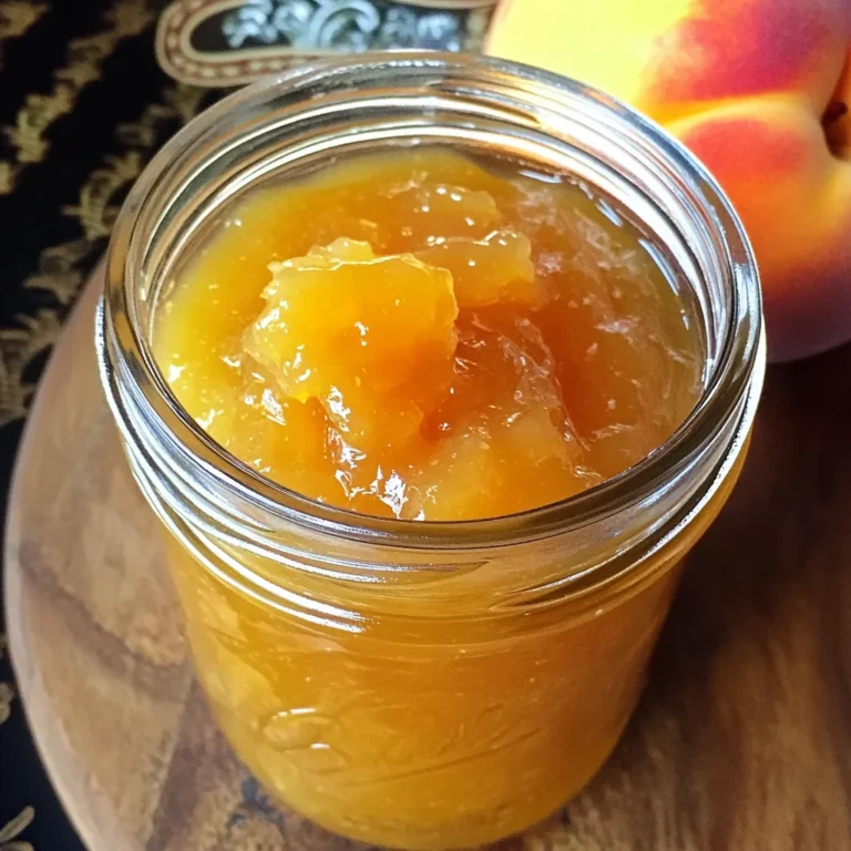 Small Batch Vanilla Peach Jam