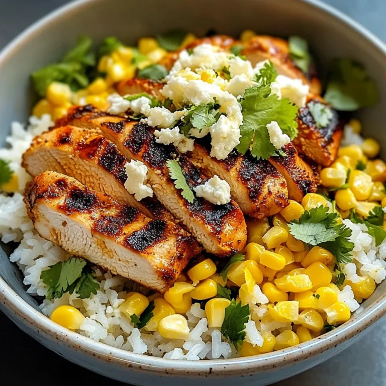 Street Corn Chicken Rice Bowl