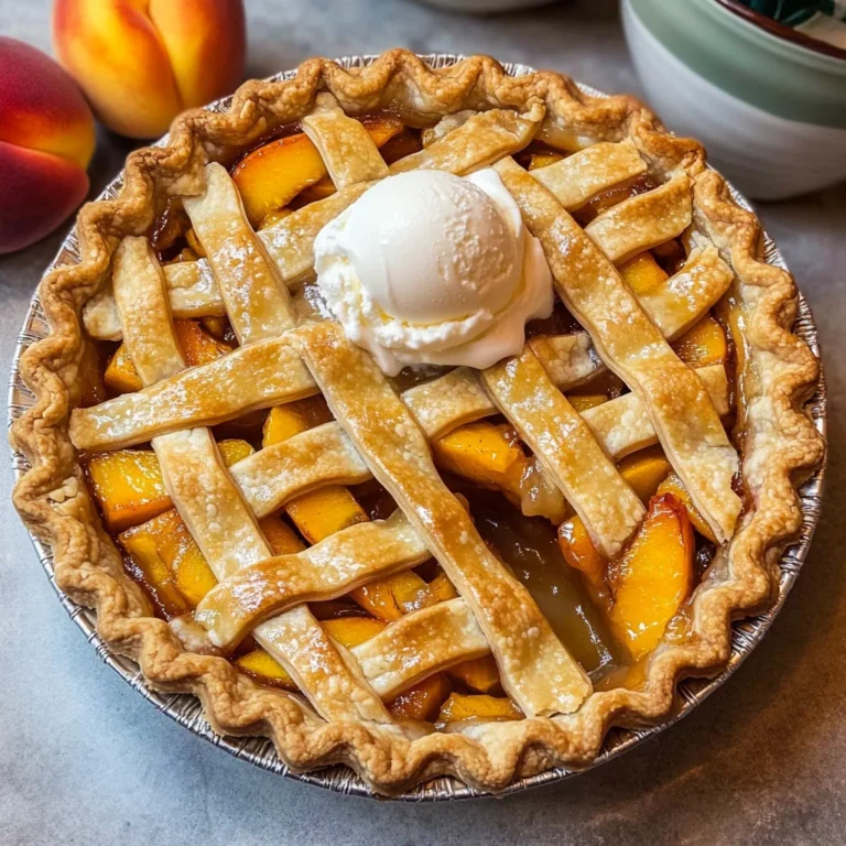 The Best Peach Pie