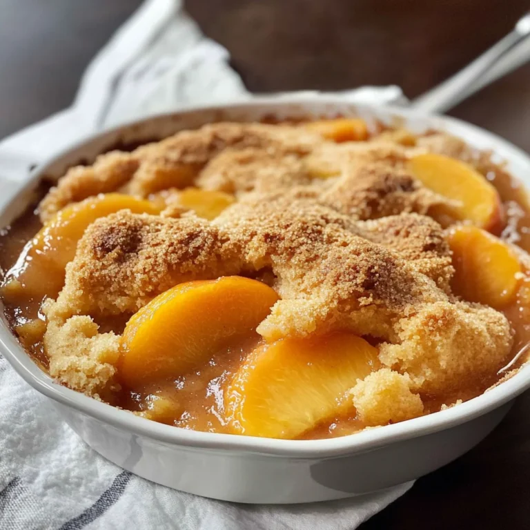 The Easiest Southern Peach Cobbler