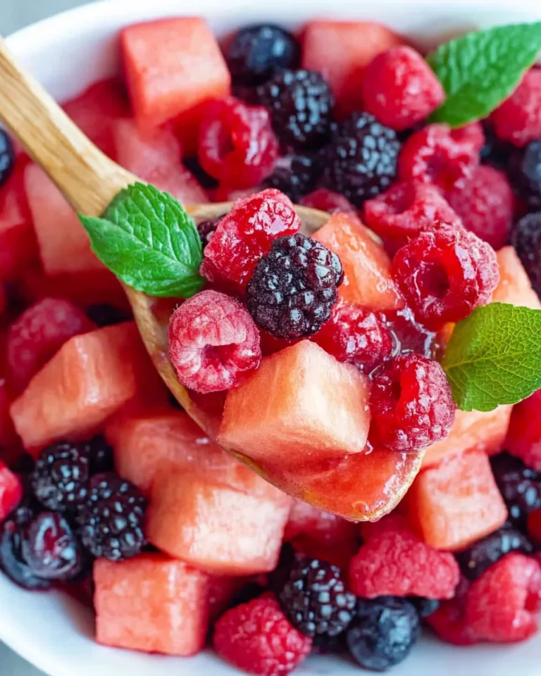 Watermelon Berry Fruit Salad