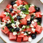 Watermelon Feta Mint Salad