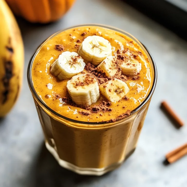 Breakfast Pumpkin Pie Smoothie