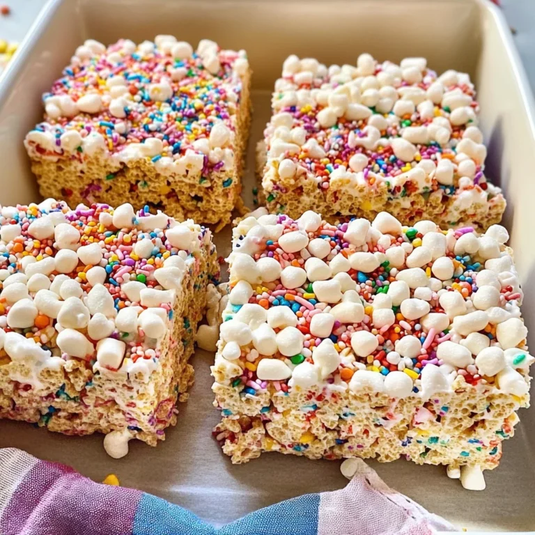 Cake Batter Rice Krispie Treats