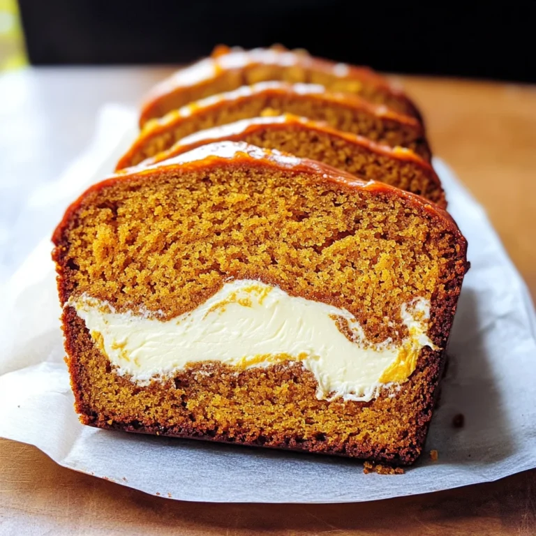 Cream Cheese-Filled Pumpkin Bread
