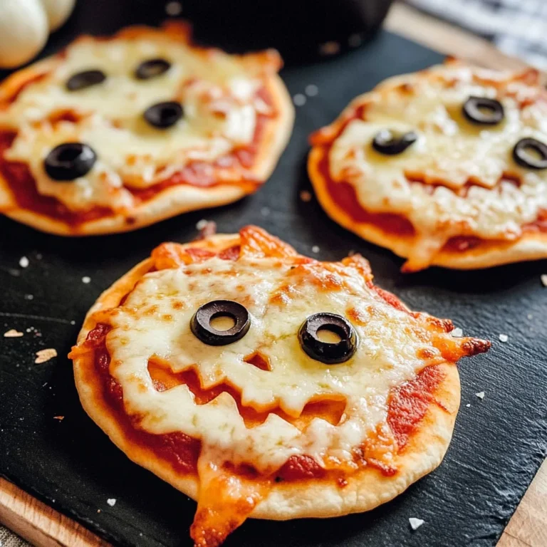 Easy Mini Halloween Pizzas