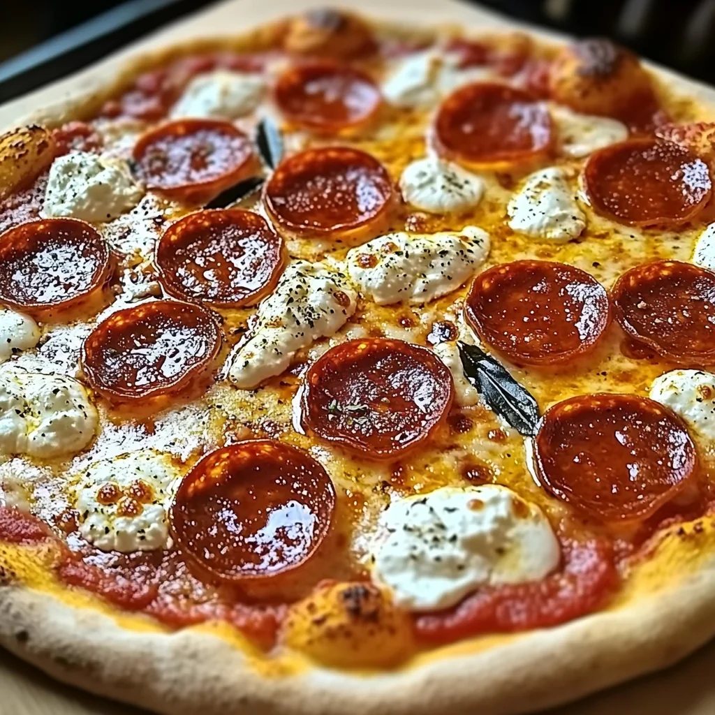 Hot Honey Pepperoni Ricotta Pizza : A Pizza Recipe