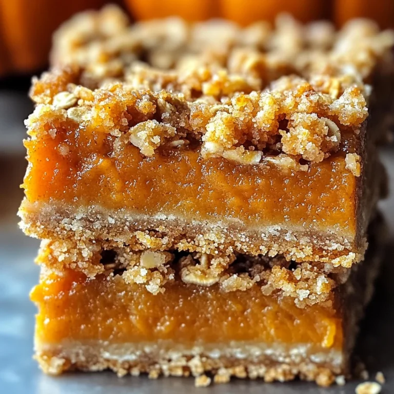 Pumpkin Pie Crumble Bars – Easy Fall Dessert Recipe
