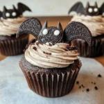 Vegan Oreo Bat Cupcakes