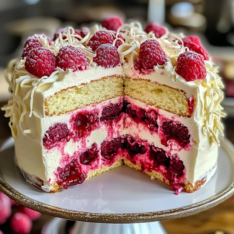 White Chocolate Raspberry Dream Cake : A Heavenly Dessert