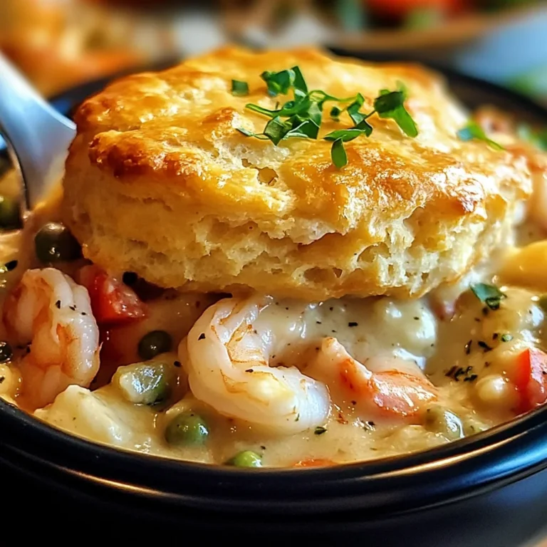 Cheddar Bay Biscuit Seafood Pot Pie: An Incredible Comforting Delight