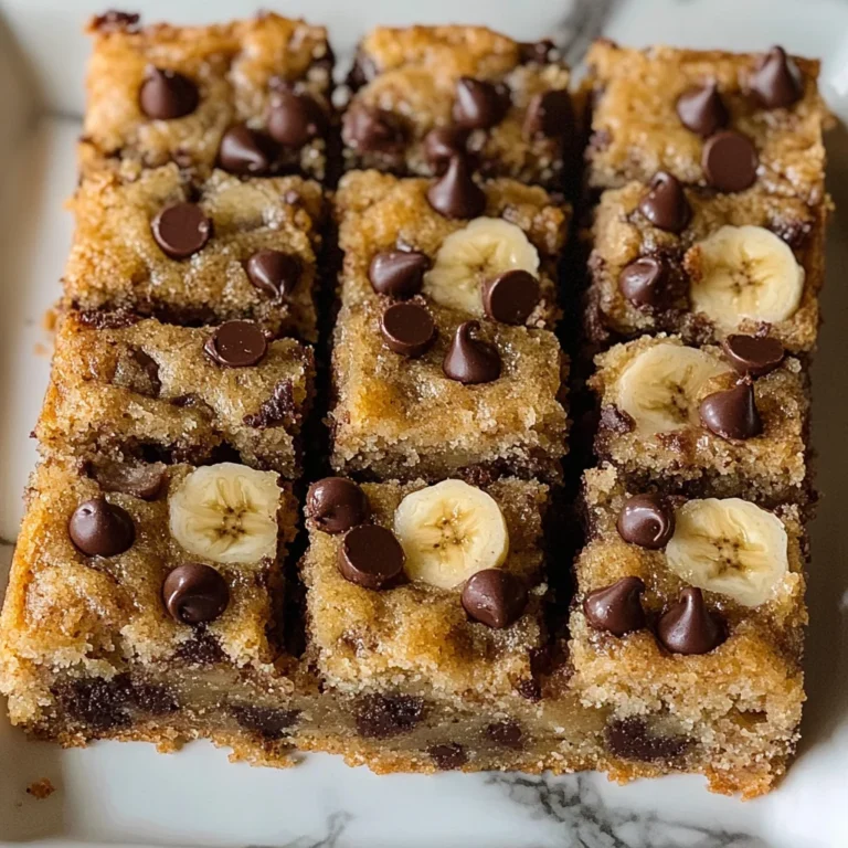 Chocolate Chip Banana Bars Recipe