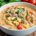 Creamy Parmesan Italian Sausage Soup