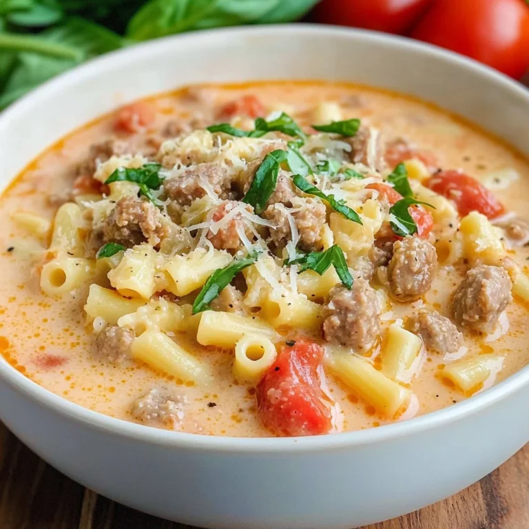 Creamy Parmesan Italian Sausage Soup