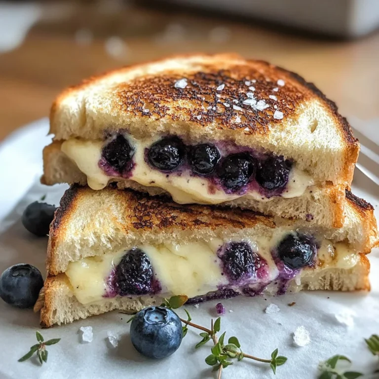 Crispy Blueberry Grilled Cheese