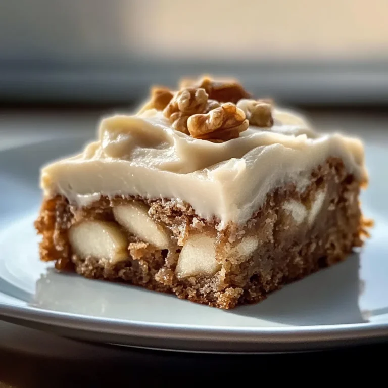 Decadent Apple Cinnamon Blondies with Maple Cream Cheese Frosting
