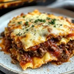 Decadent Beef and Cheese Ravioli Casserole