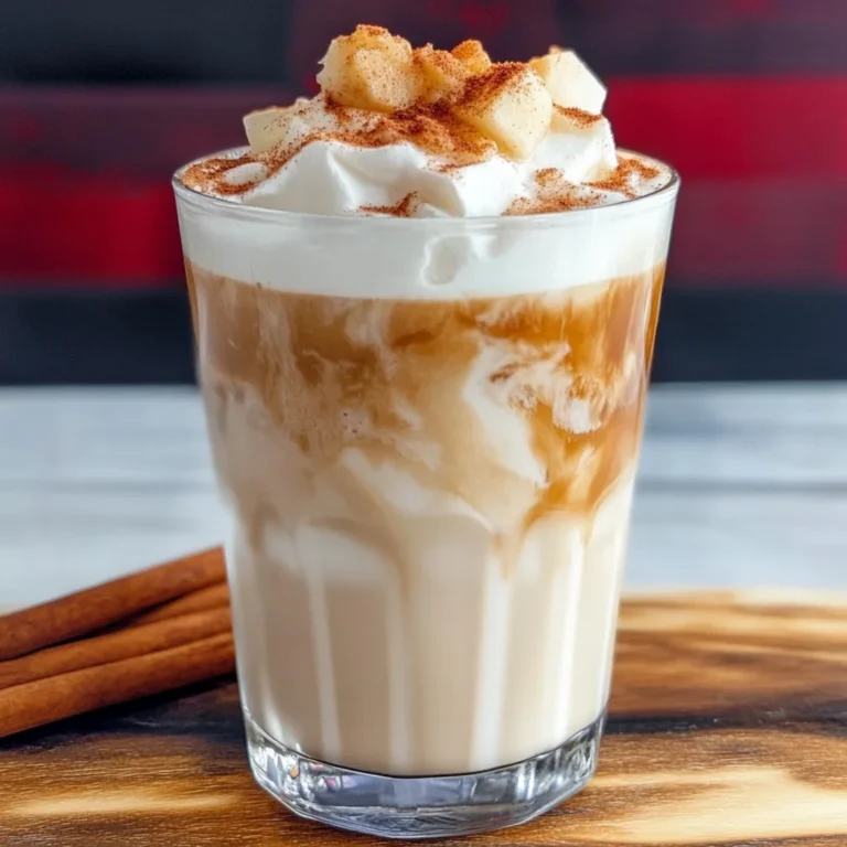 Iced Apple Crisp Cream Chai (Starbucks Copycat)