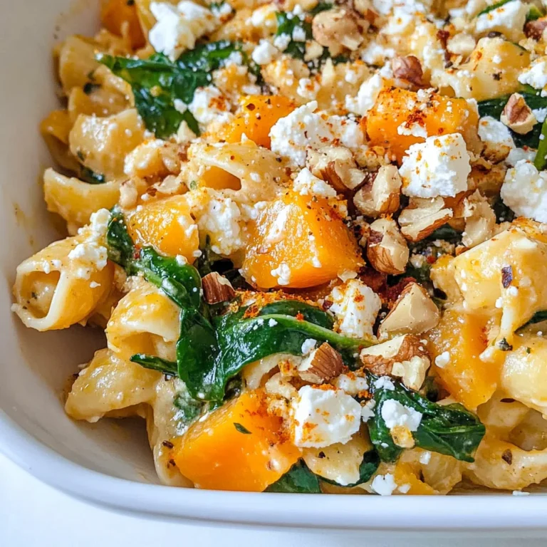 Pumpkin Feta Pasta