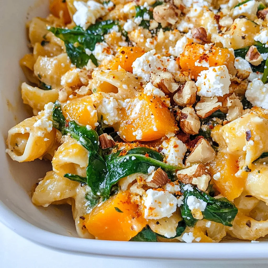 Pumpkin Feta Pasta