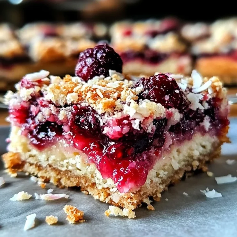 Raspberry Coconut Magic Bars
