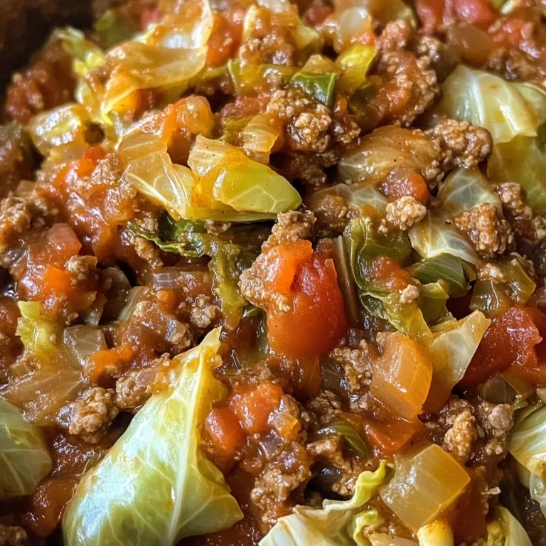Slow Cooker Unstuffed Cabbage Rolls