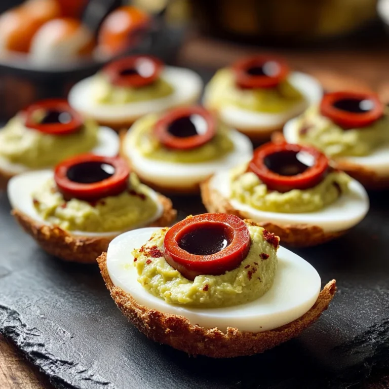 Spooky Deviled Eyeballs