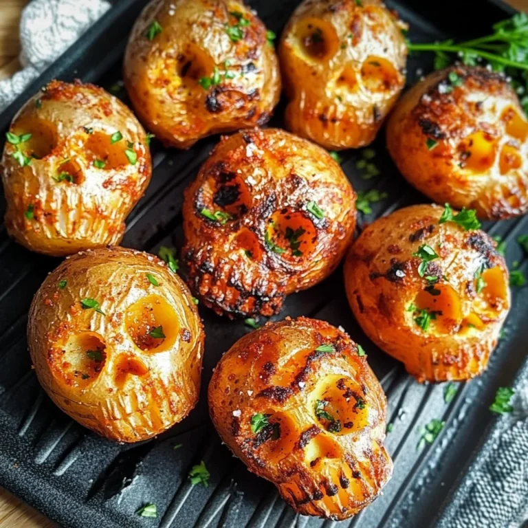 Spooky Halloween Skull Potatoes