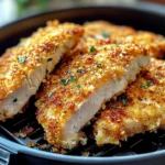 Air Fryer Parmesan Crusted Chicken