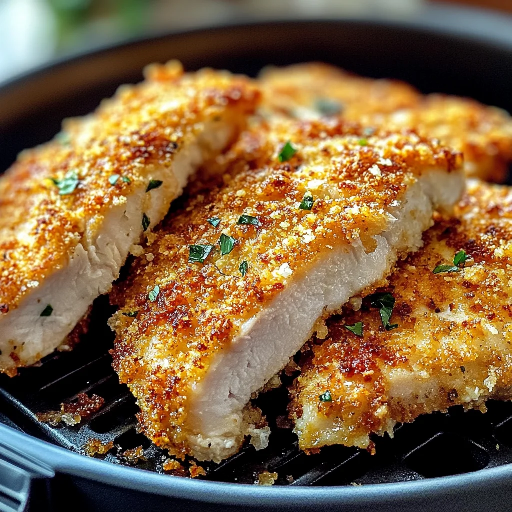 Air Fryer Parmesan Crusted Chicken