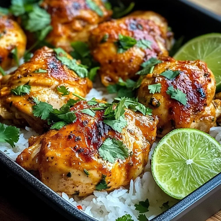 Baked Coconut Chili Chicken Thighs
