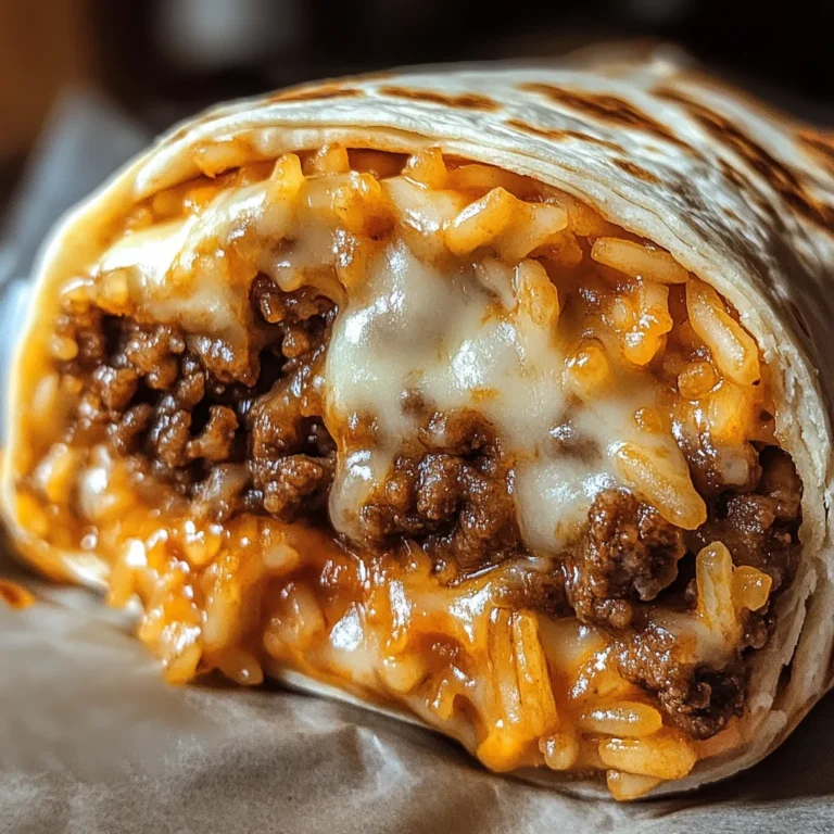 Cheesy Beef Taco Burritos