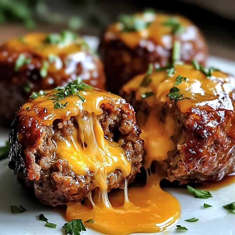 Cheesy Stuffed Meatloaf Bites