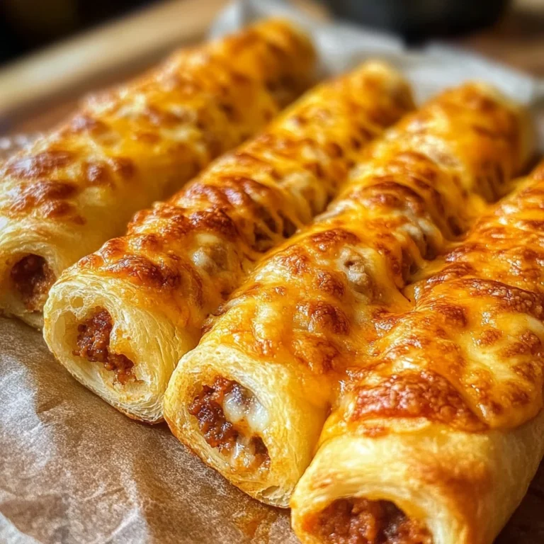 Cheesy Taco Stuffed Breadsticks with Taco Filling