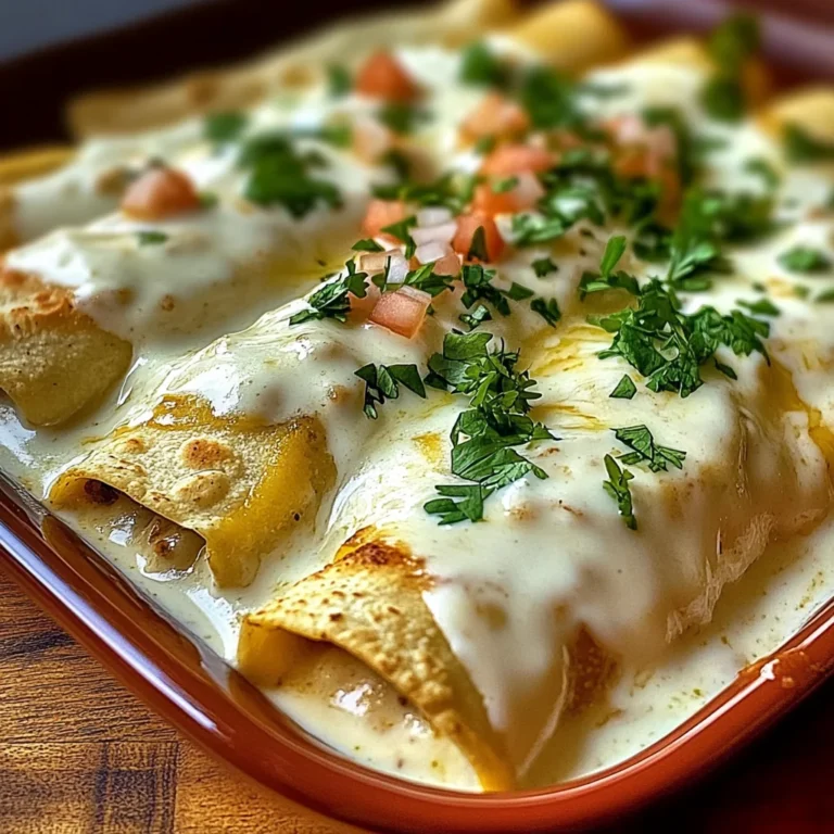 Chicken Enchiladas with Sour Cream White Sauce