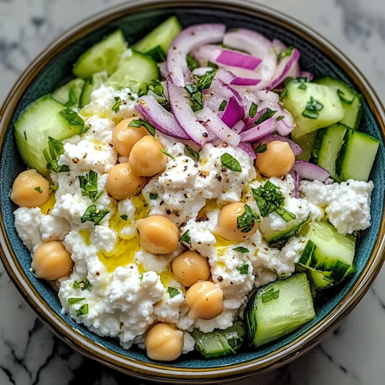 Cottage Cheese and Chickpea Salad: A Refreshing and Protein-Packed Delight