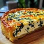 Cottage Cheese and Spinach Crustless Quiche