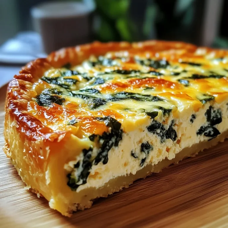 Cottage Cheese and Spinach Crustless Quiche