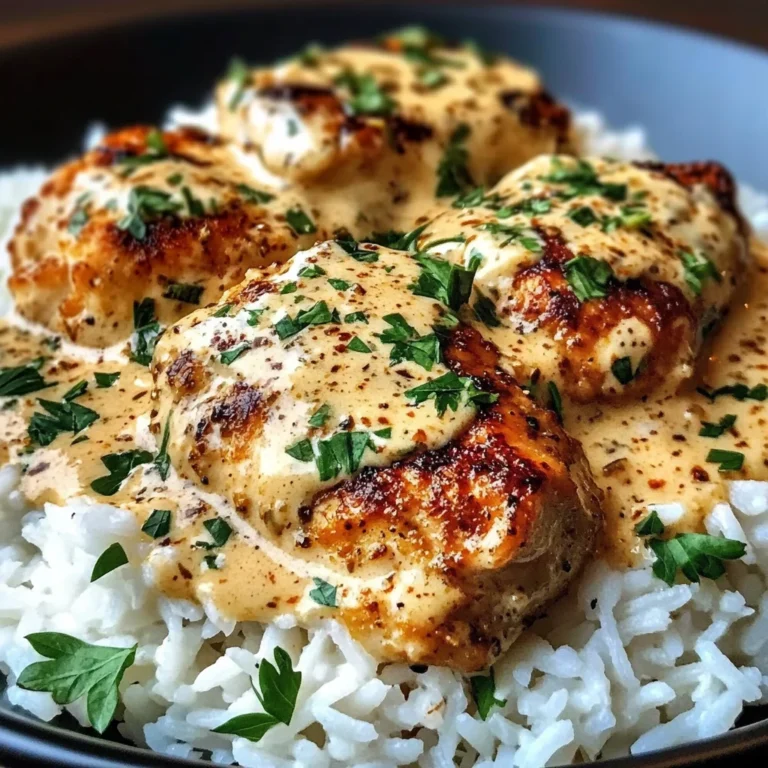 Creamy Smothered Chicken Rice