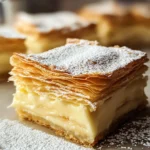 Creamy Vanilla Slice with Flaky Puff Pastry