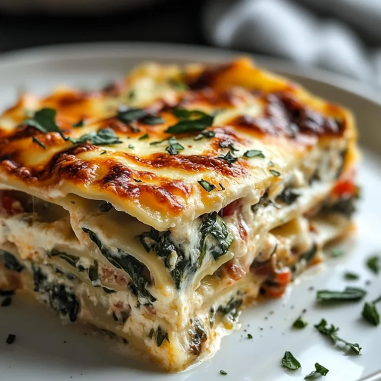 Creamy Veggie White Lasagna