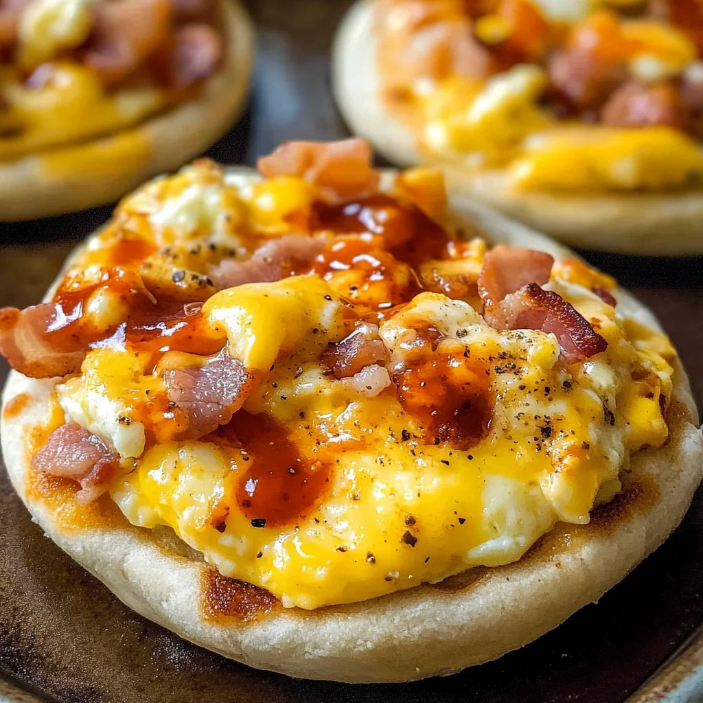 English Muffin Breakfast Pizzas