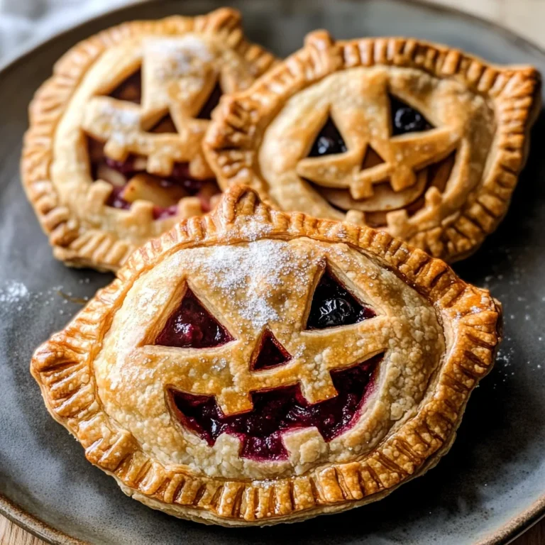 Jack-O-Lantern Hand Pies
