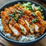 Japanese Katsu Bowls with Tonkatsu Sauce