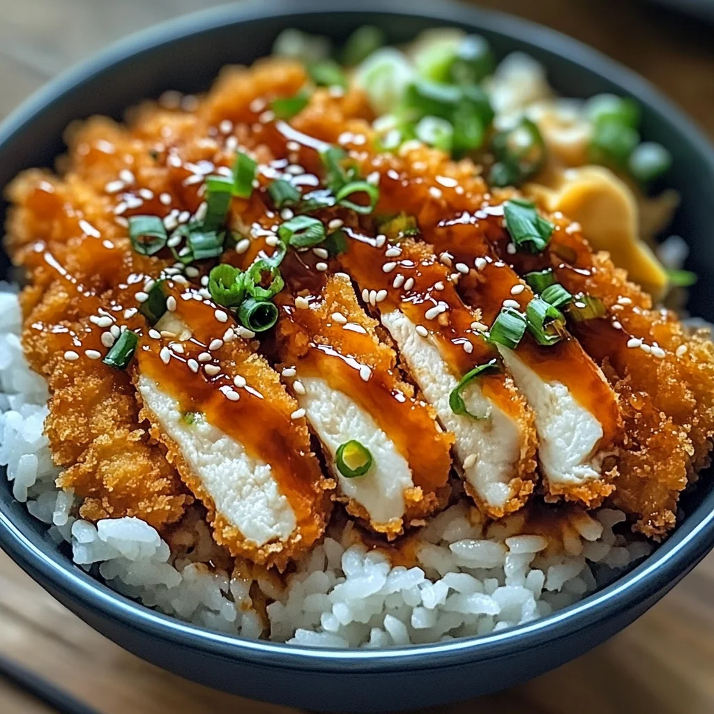 Japanese Katsu Bowls with Tonkatsu Sauce