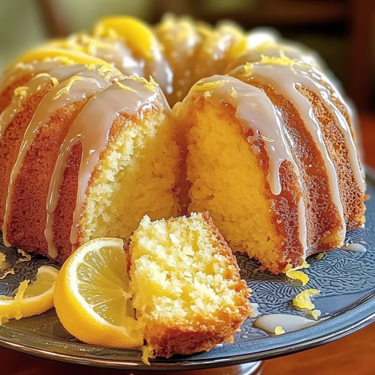 Lemon Bundt Cake Recipe
