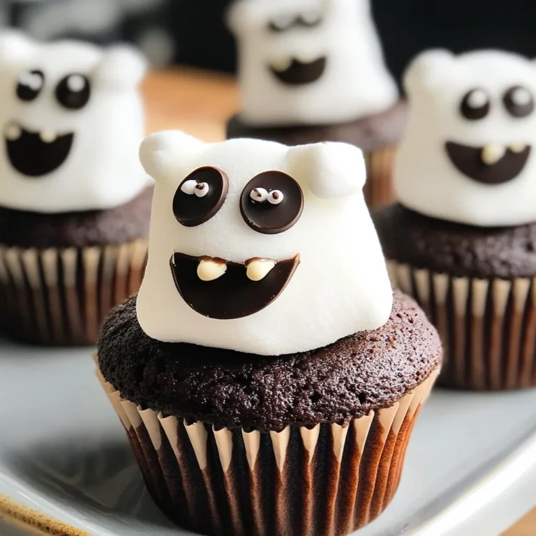 Marshmallow Ghost Cupcakes