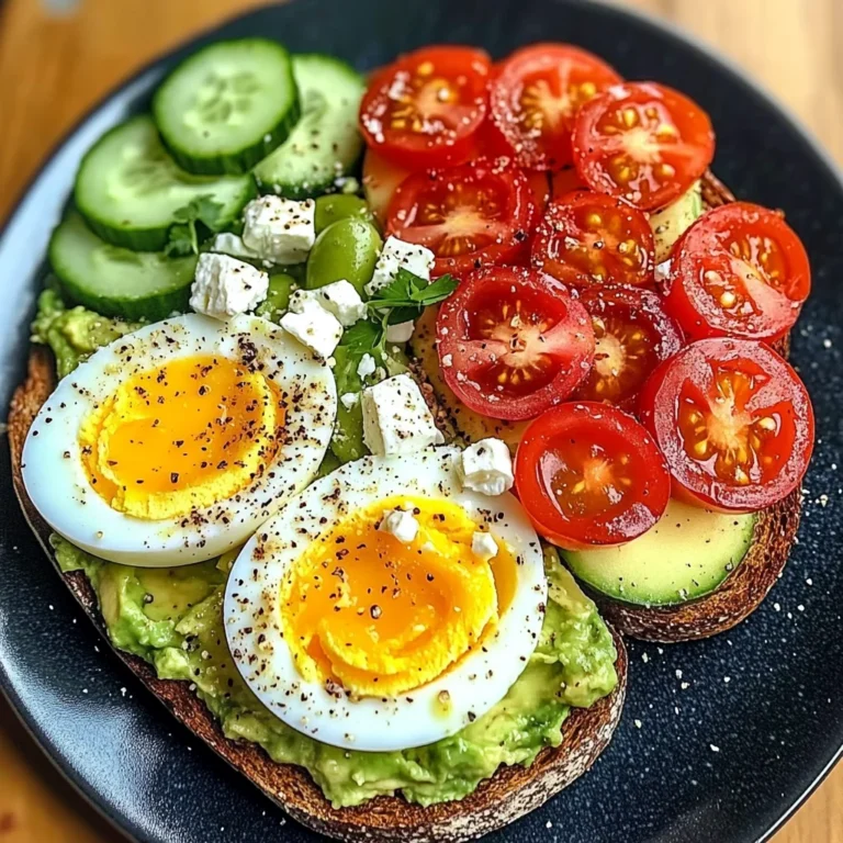 Mediterranean Avocado & Egg Power Plate